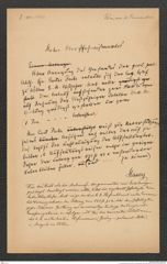 k.k. naturhistorisches Hofmuseum, Intendanzakten 1885-1896 (Hauer), Aktenzahl Z.28.a/1888, Seite 1